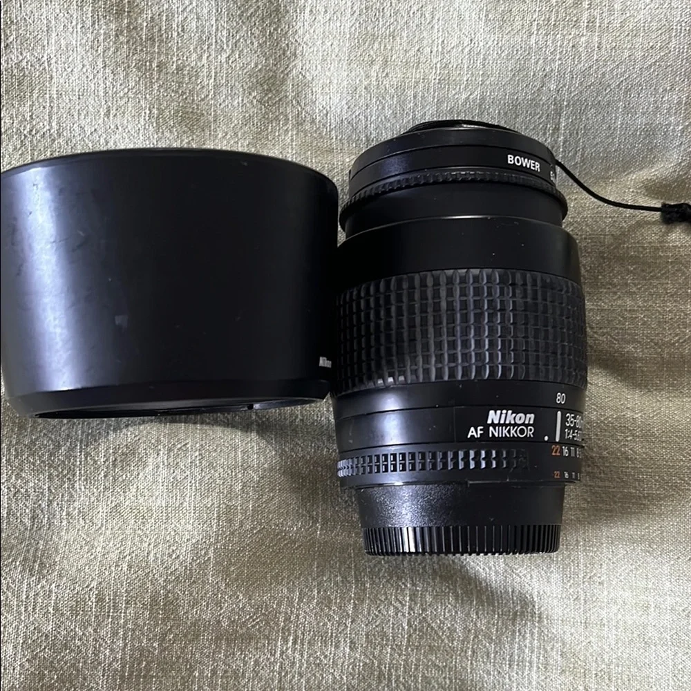 Nikon AF Nikkor Black Manual Focus Lenses with Aperture Rings 35m